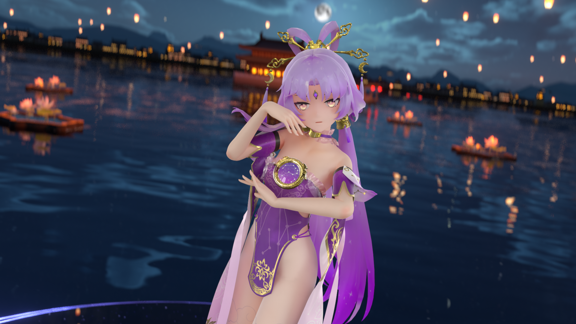 MMD符玄 倾杯MEGA / 2G布料EEVEE