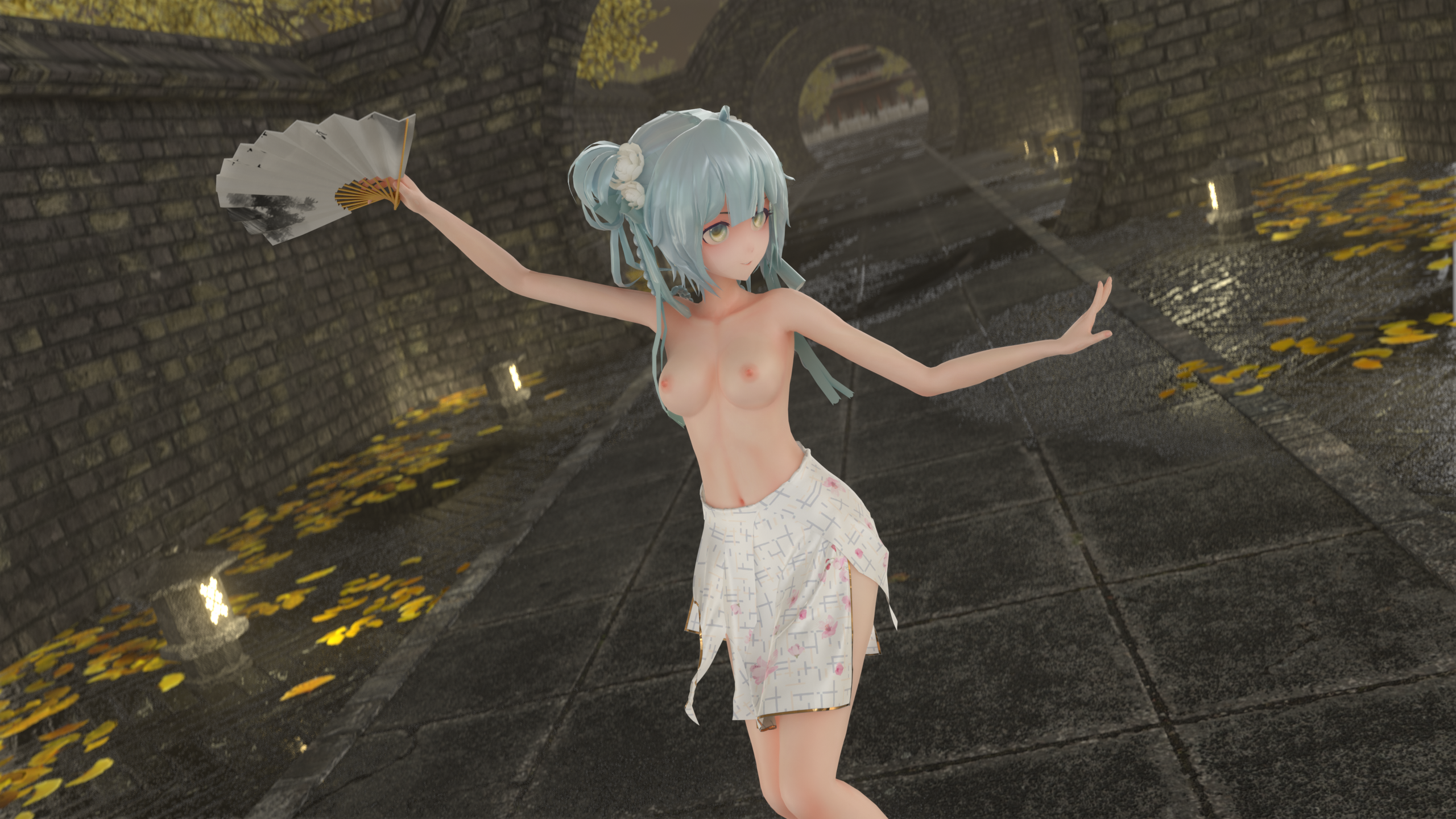 MMD初音 寄明月MEGA / 2.05G布料EEVEE