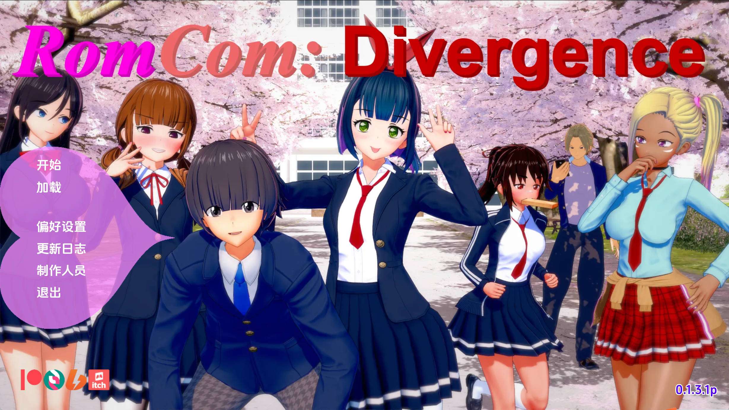 欧美SLG/汉化/动态浪漫喜剧分歧者v0.1.3.1p 汉化版PC+安卓/1.41G/更新