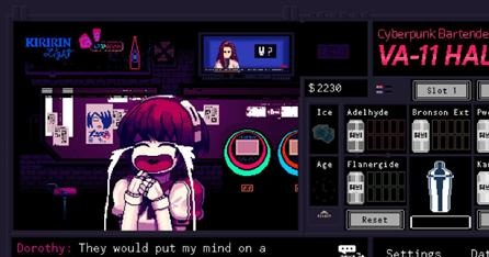 【PC/SLG独立游戏】VA-11 Hall-A:赛博朋克酒保行动（207M）