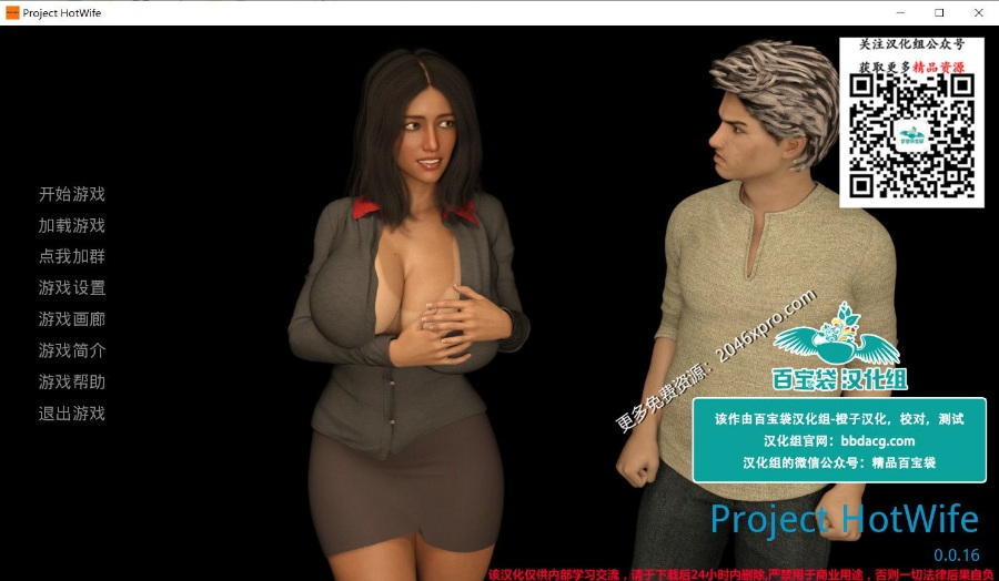 [欧美] 【欧美SLG/汉化】辣妻项目 Project Hot Wife V0.1.7 精翻汉化版【更新/PC+安卓】【3G】