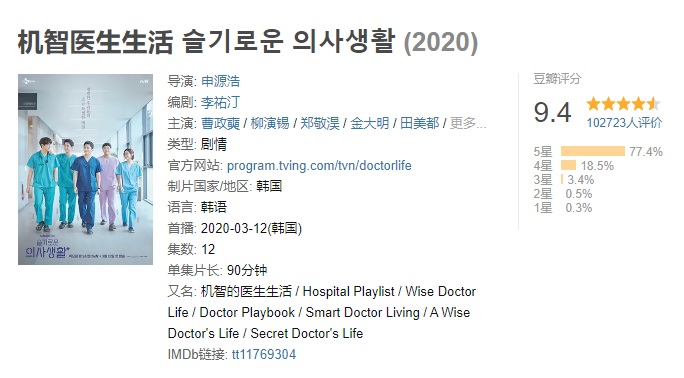 《机智的医生生活》OST丨好剧安利丨度盘（OD盘备用）