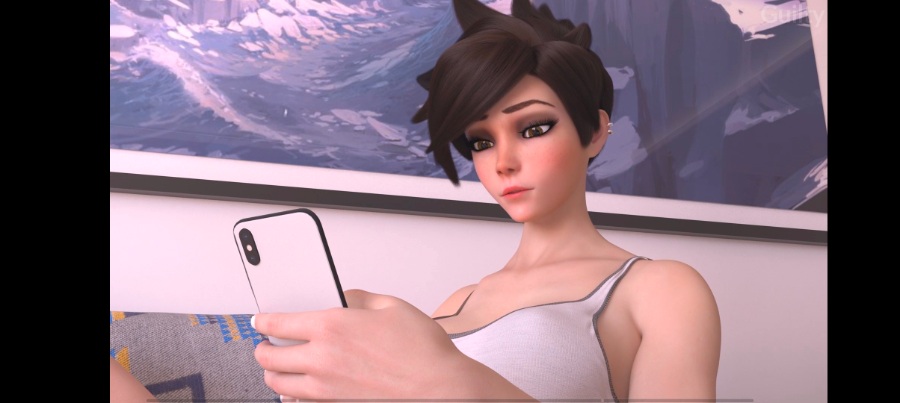 [3D动画]Dva at the school + Tifa action
