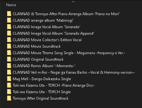 [Key] CLANNAD Original Soundtrack (MP3/320KBPS/480M)