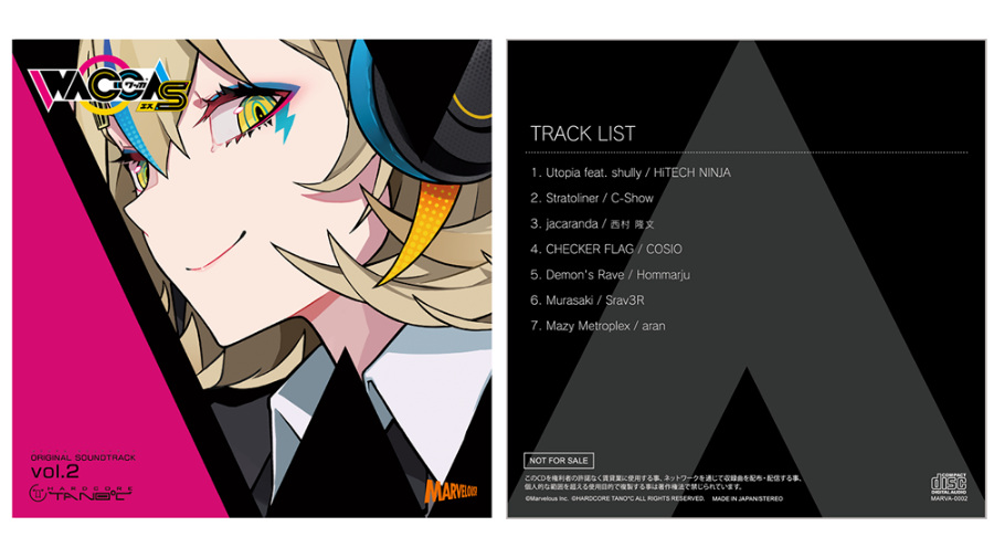 [MARVE-0002] WACCA S ORIGINAL SOUNDTRACK Vol.2 (WAV 44.1KHZ / 16bit / 141M)
