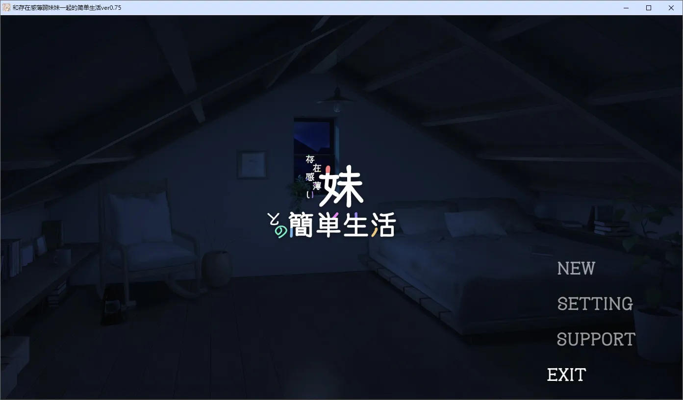 A9358[SLG/汉化]和存在感薄弱妹妹一起的简单生活Ver0.75官方中文版[2.1G]