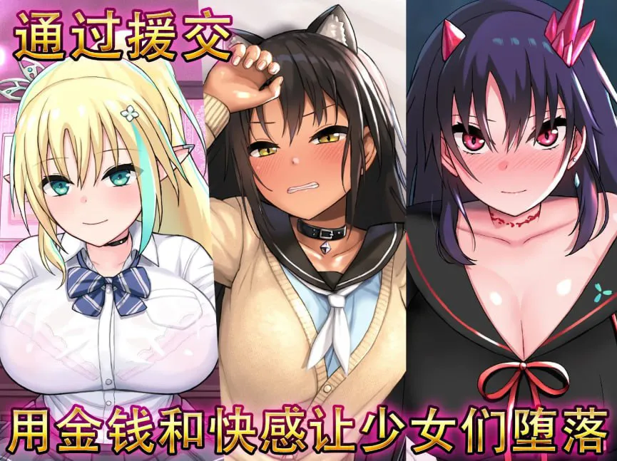 [爆款SLG/养成互动/抚摸触摸/动态]援交幻想~用爱与勇气与援交拯救世界 官方中文版[安卓/1.7G]