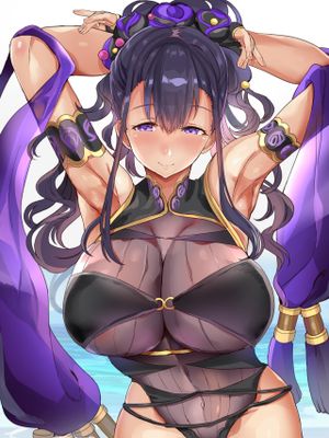 水着紫式部さん [中国翻訳]|泳装紫式部小姐