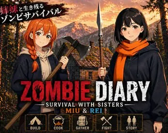 更新[日式SLG] 僵尸日记：与美羽&玲两姐妹的末日求生 Zombie Diary Survival with Sisters Miu & Rei v1.04 生肉版 [PC+安卓