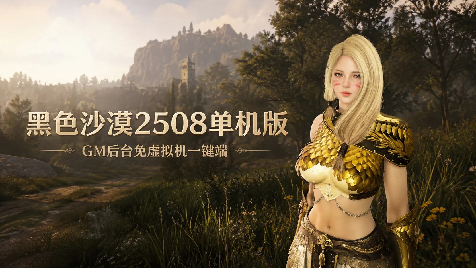 《黑色沙漠》2508单机版 GM后台+免虚拟机一键端 整合游戏本体、服务端与GM管理后台40G
