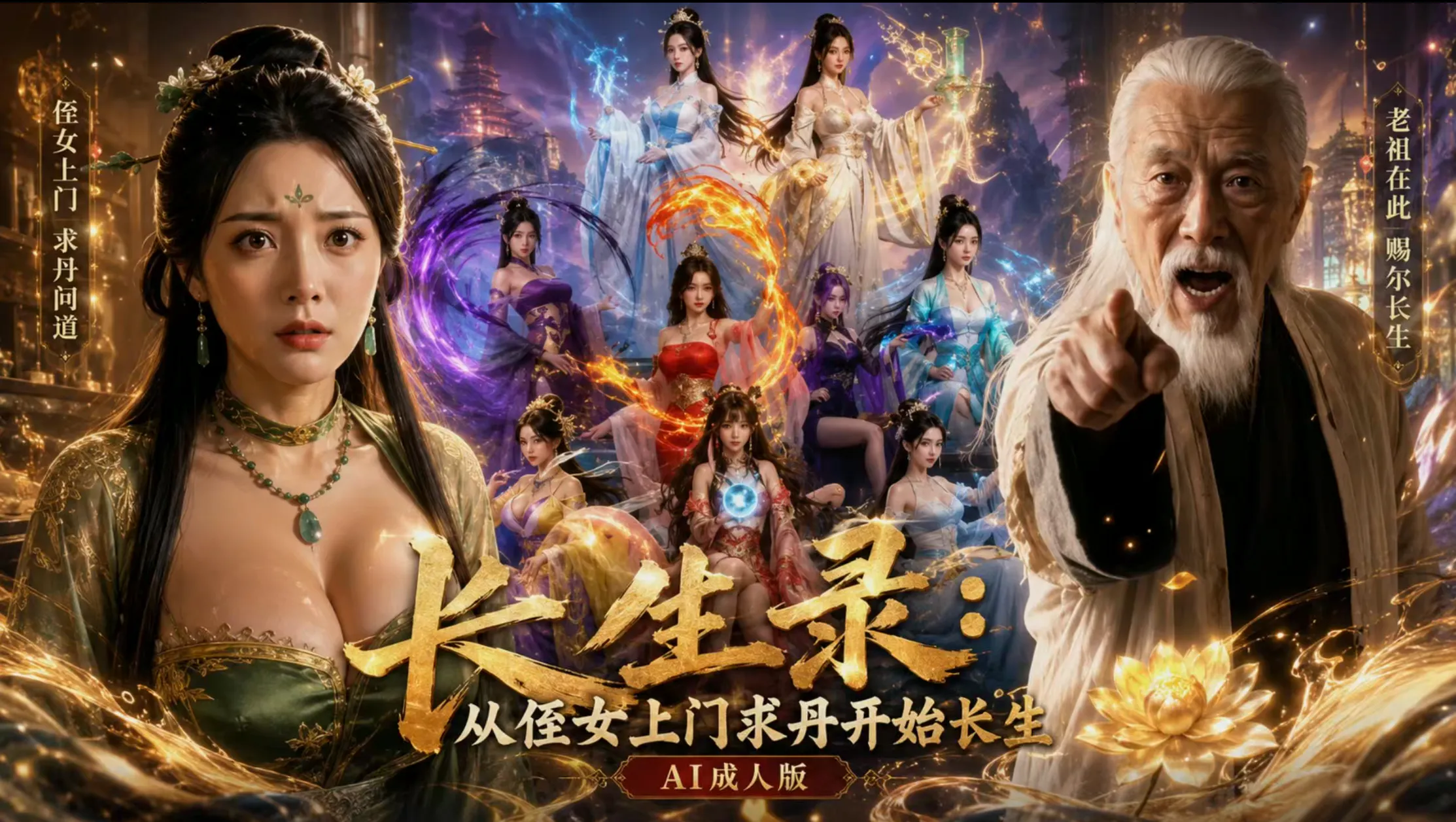 ai短剧/全配音/后宫/NTL/3小时 长生录:从侄女上门求丹开始 1-40爽看 度雷夸u