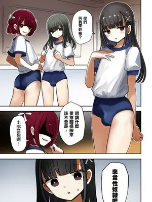 オタサー土部と女装子二人体操服手コキ編