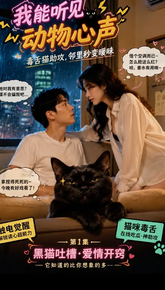 【AI成人短剧】我能听见动物心声 连载中 更新至1～6 【百度 958MB】