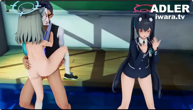 [碧蓝档案同人/3D/精致建模/神作/MMD/经典/多人][ADLER]白子&芹香[77MB/迅雷转百度/迅雷/UC]