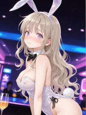 すけすけバニーガールを指名して