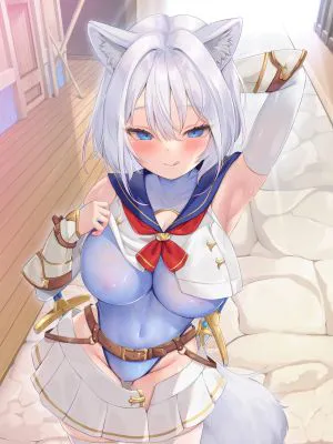 白狼剣士ハティちゃんのえっちな冒険の書