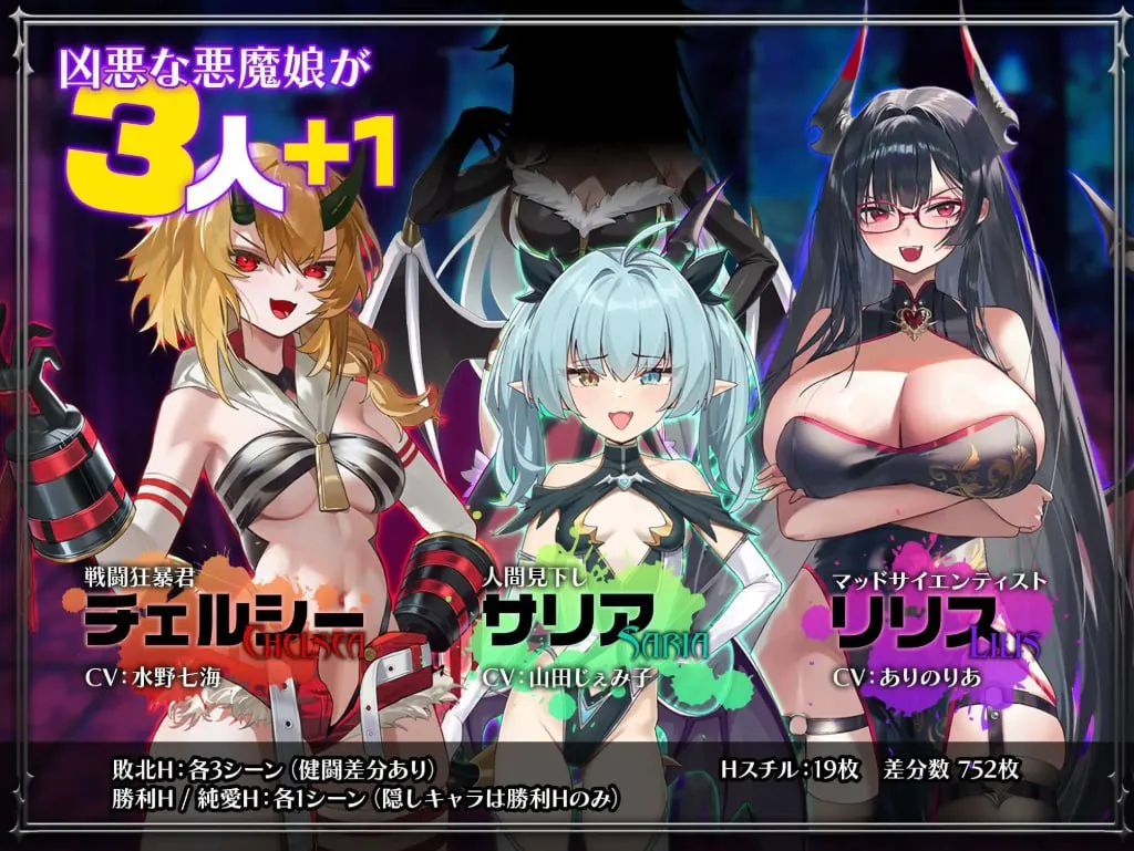 【安卓/魅魔/RPG/姐妹/调教/巨乳】训爱物语!~赢了就播种!输了就沦为玩具!与恶魔三姐妹的认真对决 作弊版+礼包码8888888